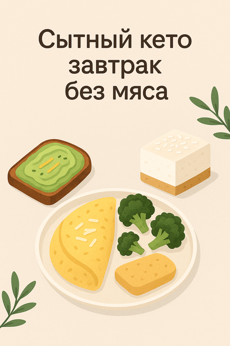 «Сытный кето-завтрак без мяса — вкусно, просто и по-настоящему полезно»