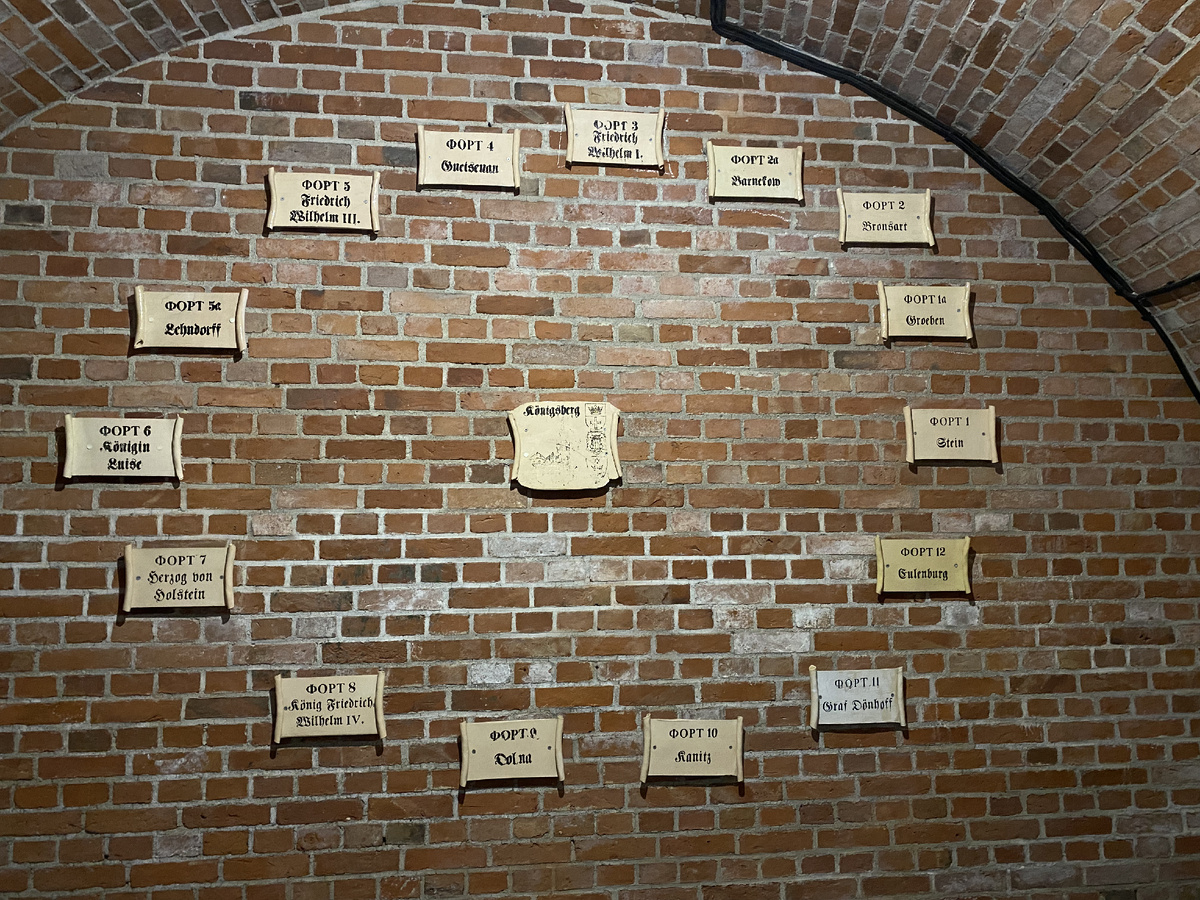 Схема фортов вокруг Калининграда