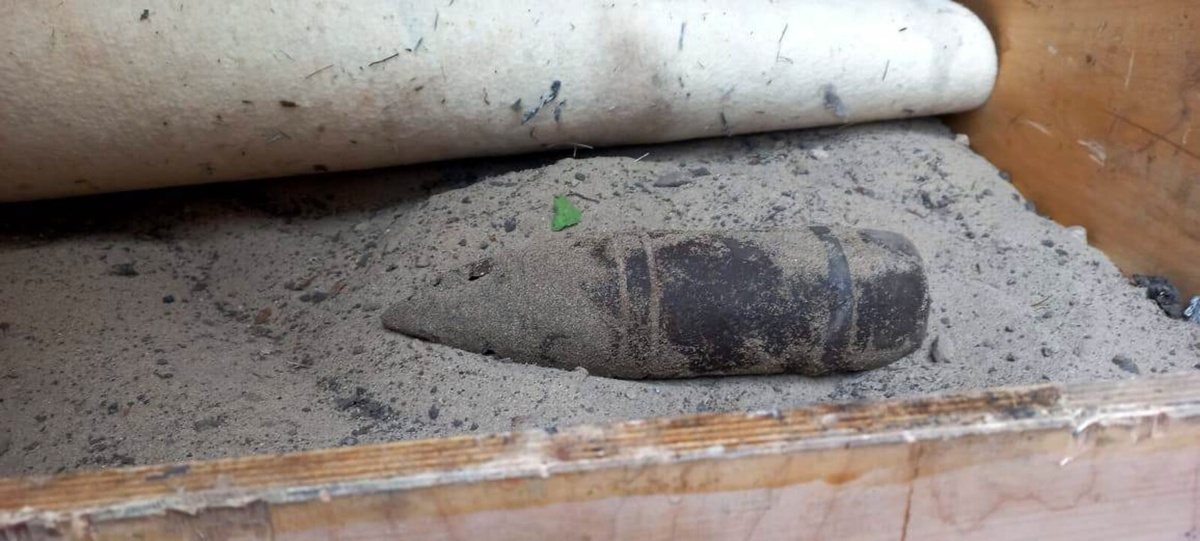   В Обояни Курской области нашли снаряд времен Великой Отечественной войны
