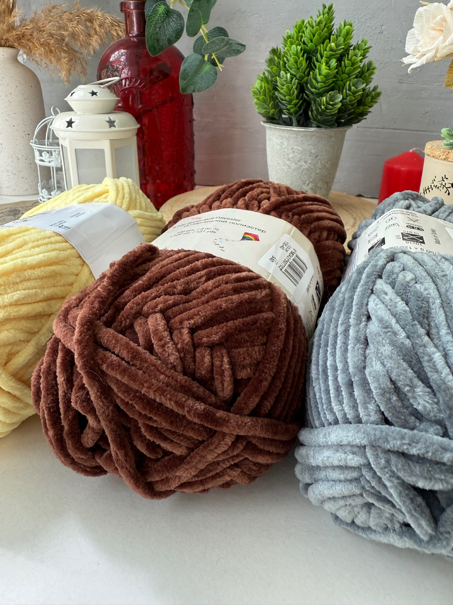 Плюшевая пряжа Wolans и Himalaya