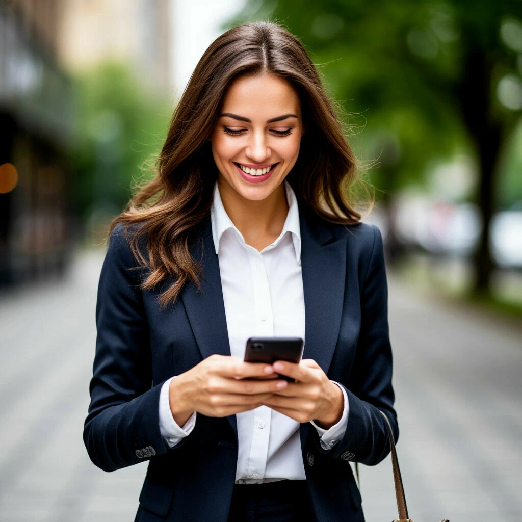 Красивая девушка идёт на работу... Спешить туда и не обязательно!