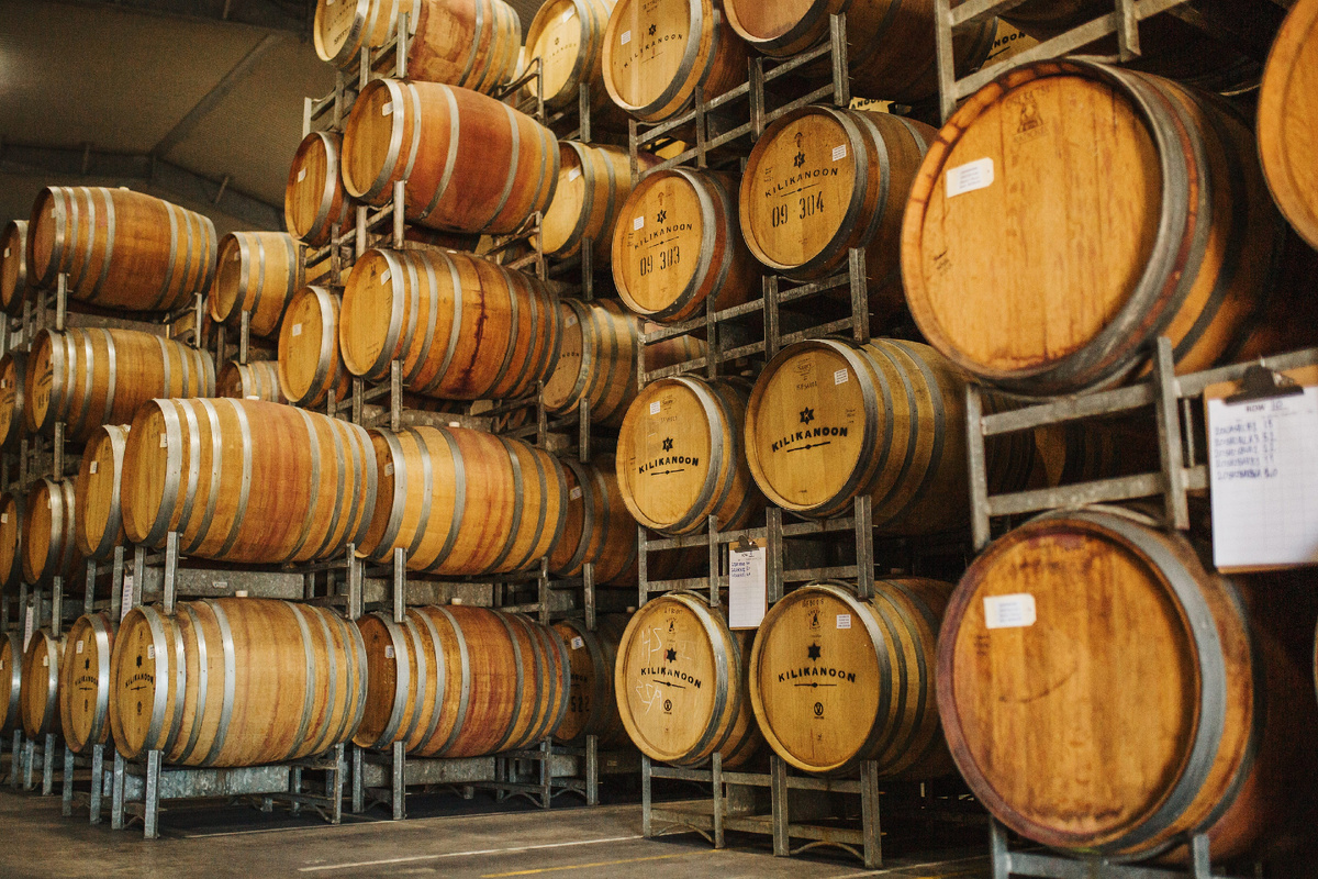 Погреб австралийской винодельни Kilikanoon