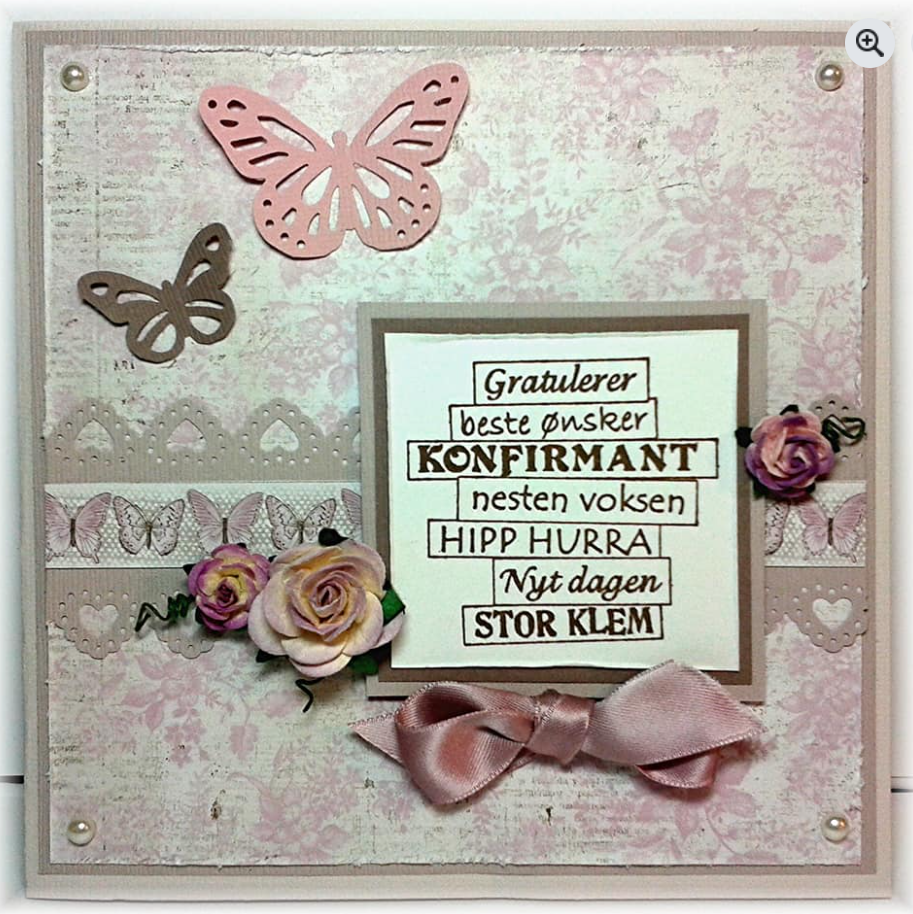 Открытка для девочки - поздравление на конфирмацию