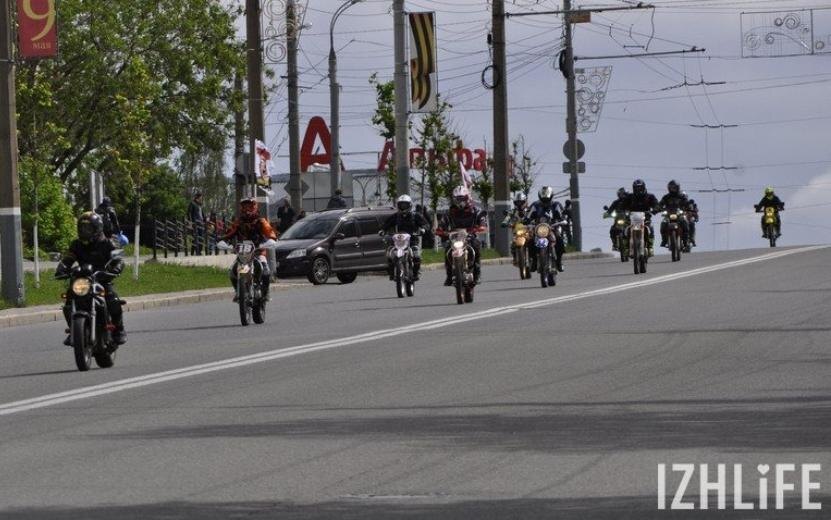    Ряд улиц Ижевска перекроют на время открытия мотосезона 17 мая
