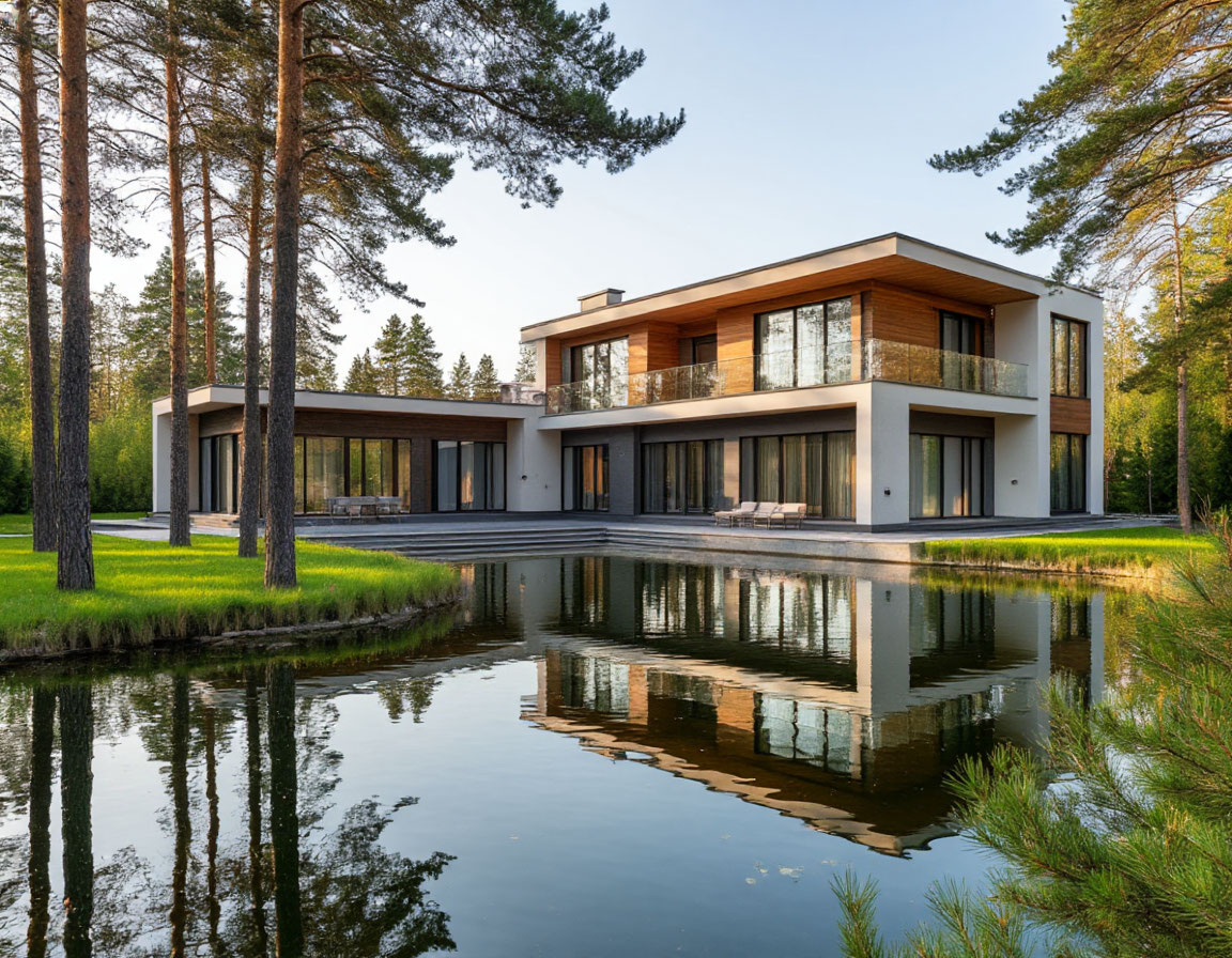 Проект коттеджа в современном стиле 750 м2