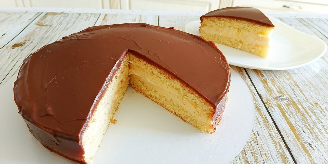 Торт из детства Чародейка с заварным кремом!