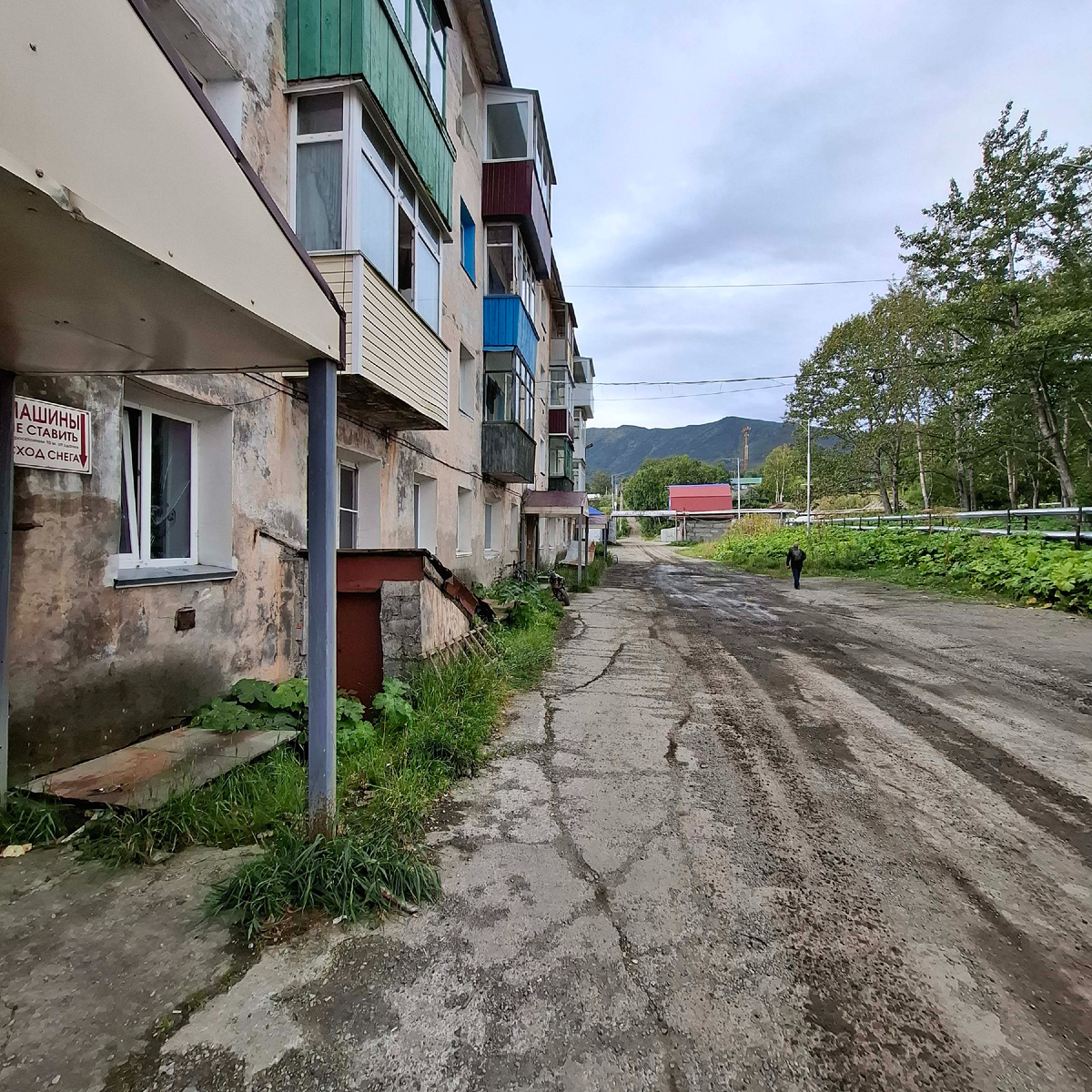 Посёлок Термальный, дорога в «Медвежий угол». Фото автора.