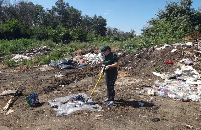 Отходы обнаружены рядом с поселком Дмитриевка