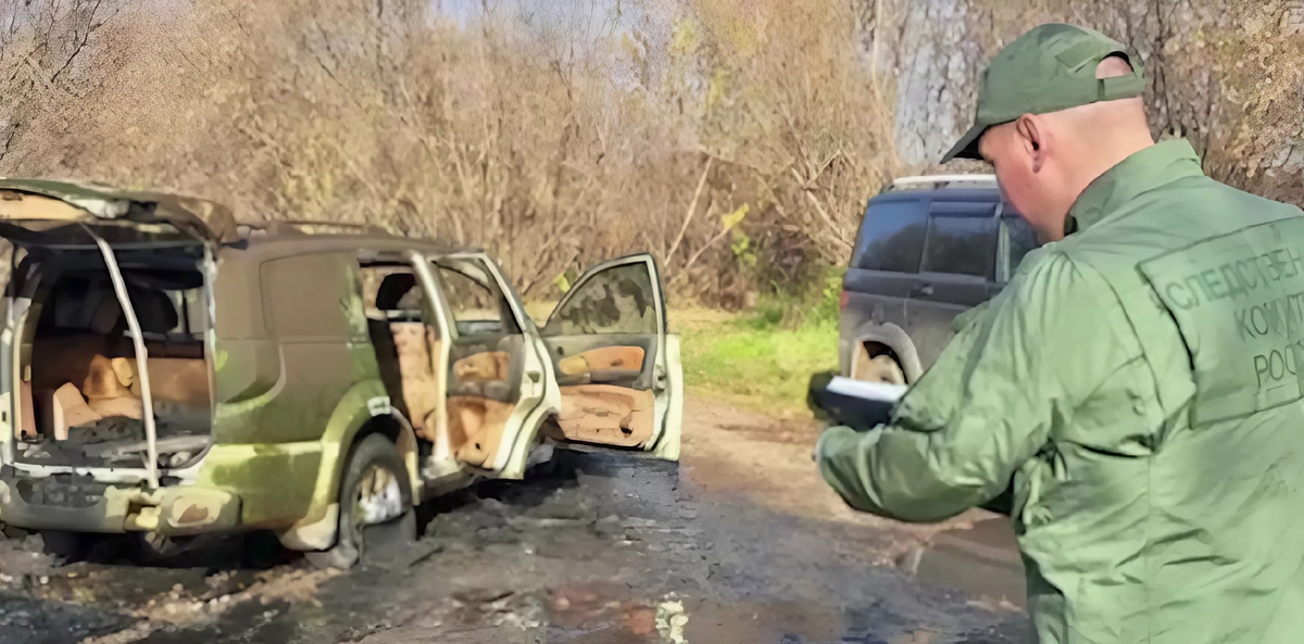 Фотография вытащенной из карьера машины