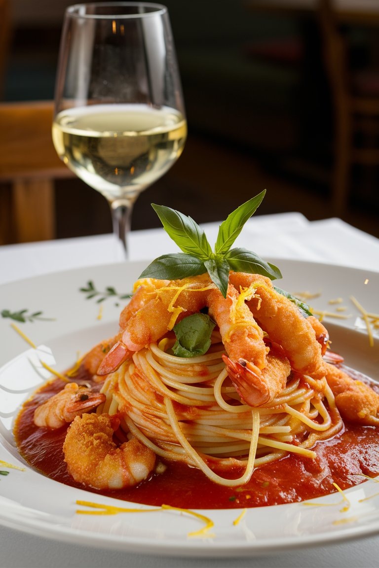 Паста с креветками: рецепт