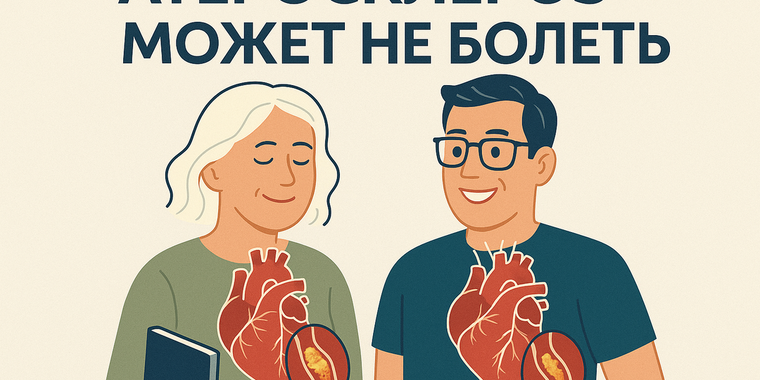Инфаркт внезапно - миф: сердце может не болеть, но бляшки уже есть