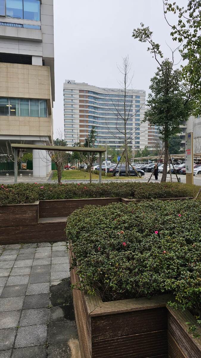 На территории института