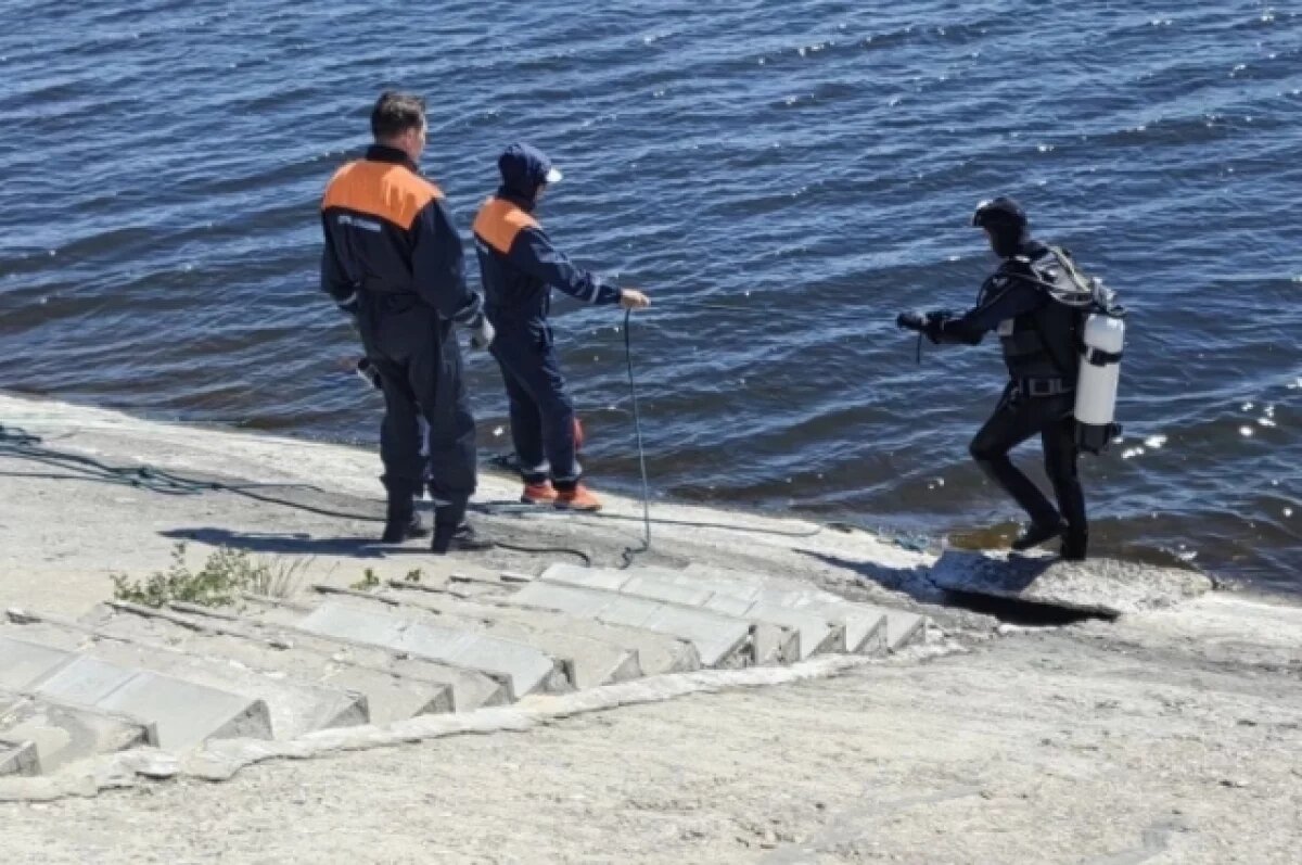    Дно Волги у Центрального пляжа в Ульяновске начали чистить от мусора