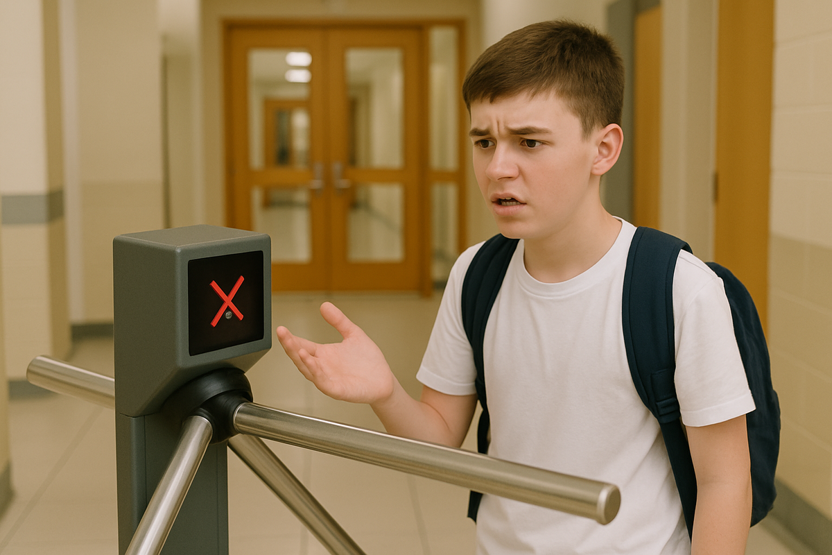 Карта утеряна - охранник снова не пускает в школу