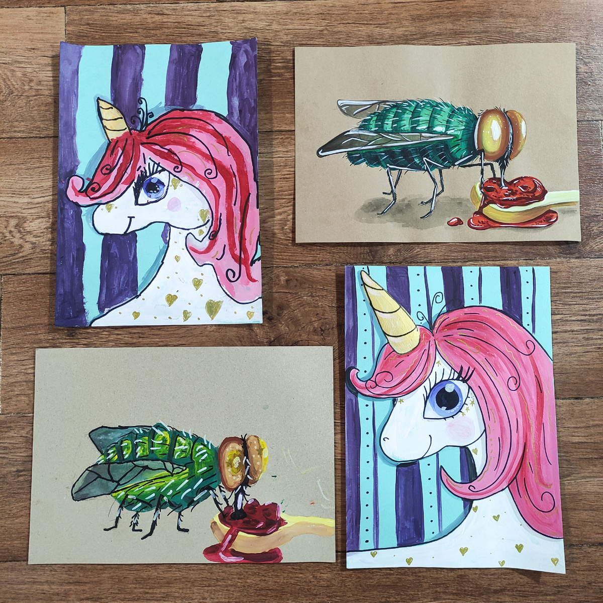 Рисунки детей с моих уроков "Цветные истории"