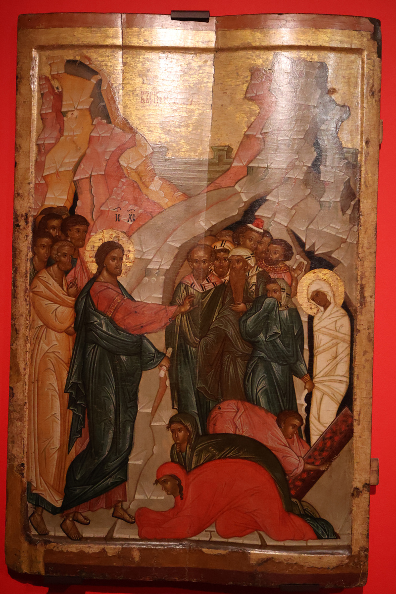 "Воскрешение Лазаря", XV век. 