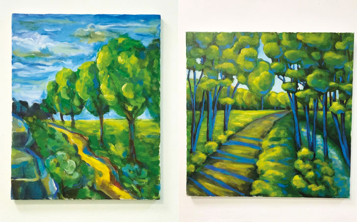 У меня кстати был период вангоговский, что-то плюс минус похожее писал. Вдохновлен конечно им всегда. 