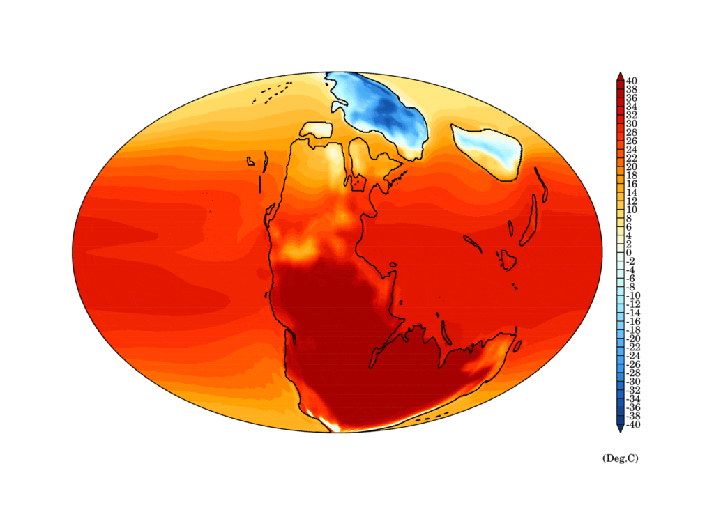 В эпоху массового вымирания на планете стояла невыносимая жара.
Изображение: Alex Farnsworth