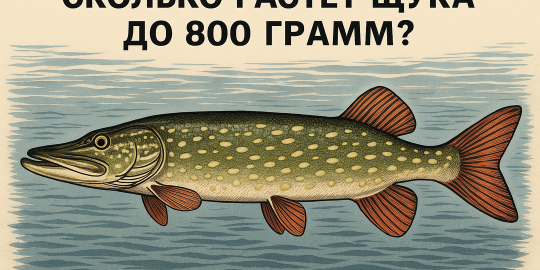 Сколько растёт щука до 800 грамм?