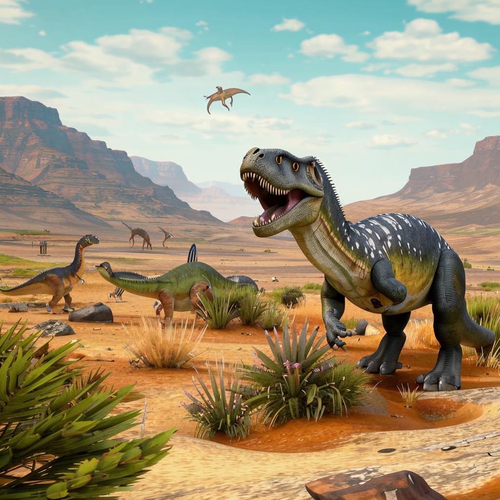 Ранние птицетазовые динозавры, такие как Lesothosaurus и Heterodontosaurus, обитавшие в южной Африке и Антарктиде в раннем юрском периоде.