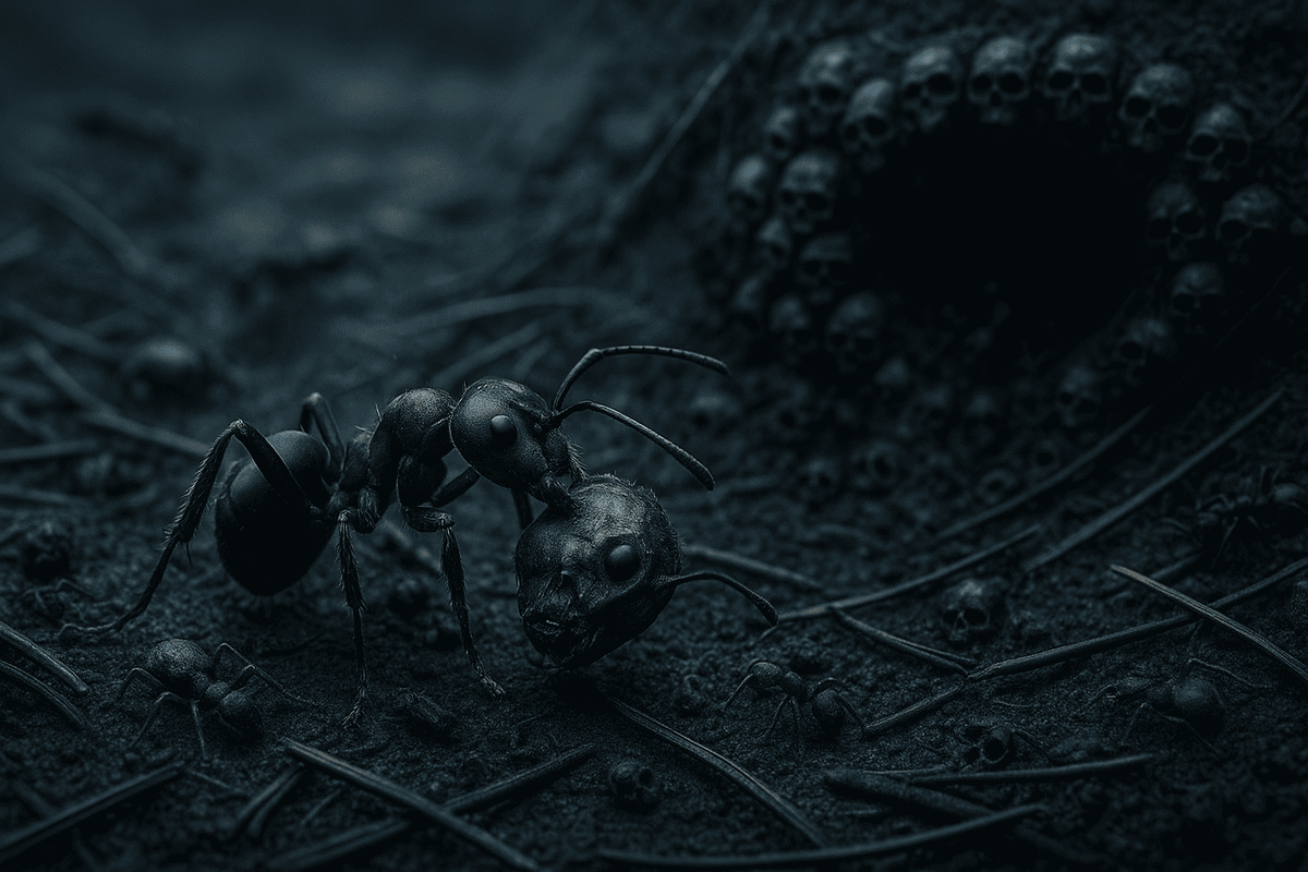    Мир муравьёв довольно странный и жестокий, они как древние племена: у каждого вида есть свои страшные ритуалы, привычки и военные тактики.