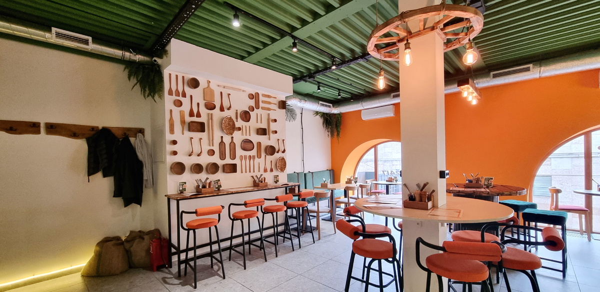 "Пельменотека", интерьер