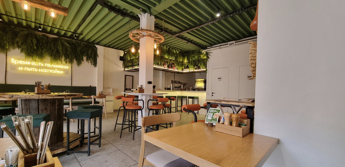 "Пельменотека", интерьер
