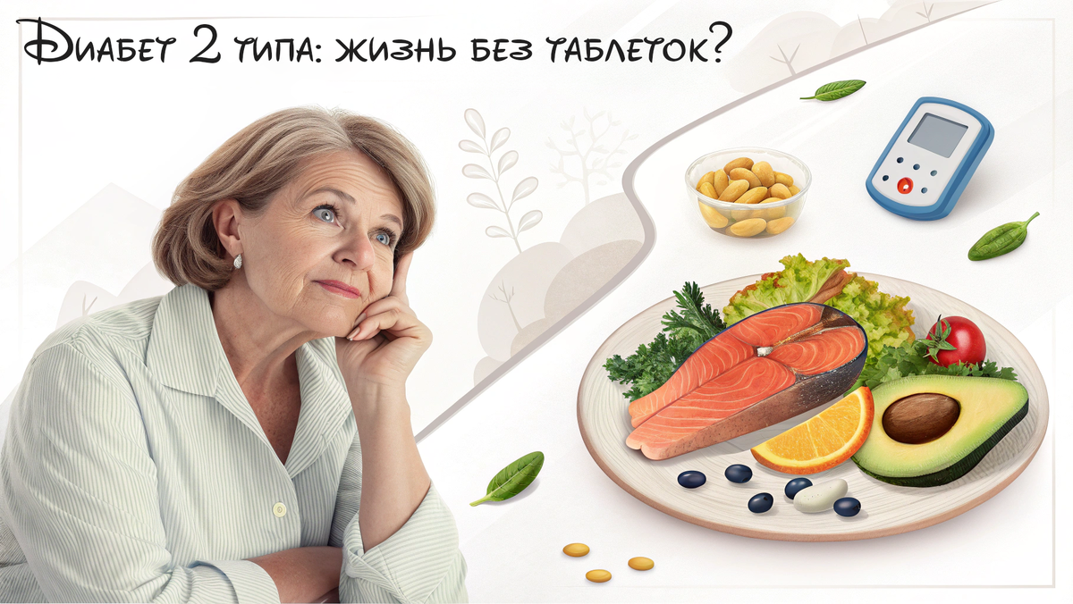 Диабет 2 типа: как "уговорить" сахар снижаться без таблеток? Честный разговор о диабете 2 типа и шансе на жизнь без лекарств ❤️ 