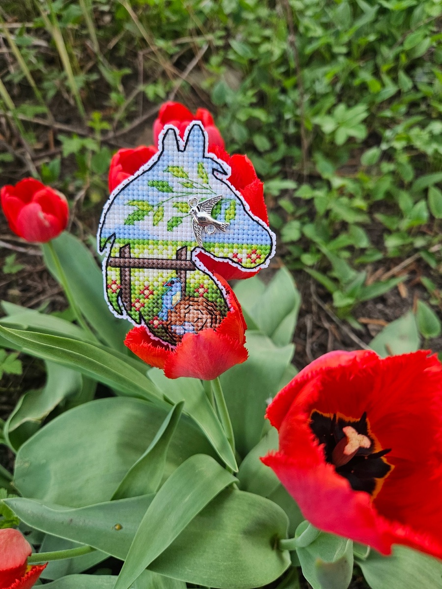 Схема вышивки крестом лошадь