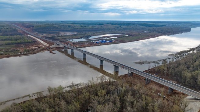 © Сайт Правительства РФ / government.ru (Мост через р. Белая, 2025 г.)