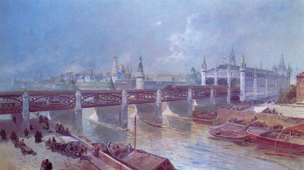 Проект московского метро Петра Балинского и Евгения Кнорре, 1902 год
