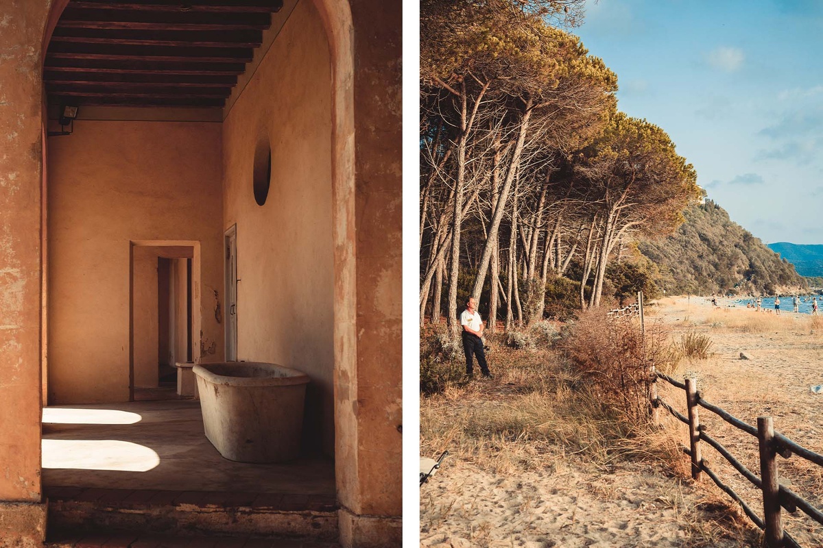    Bath (слева) и «Смотритель», Италия