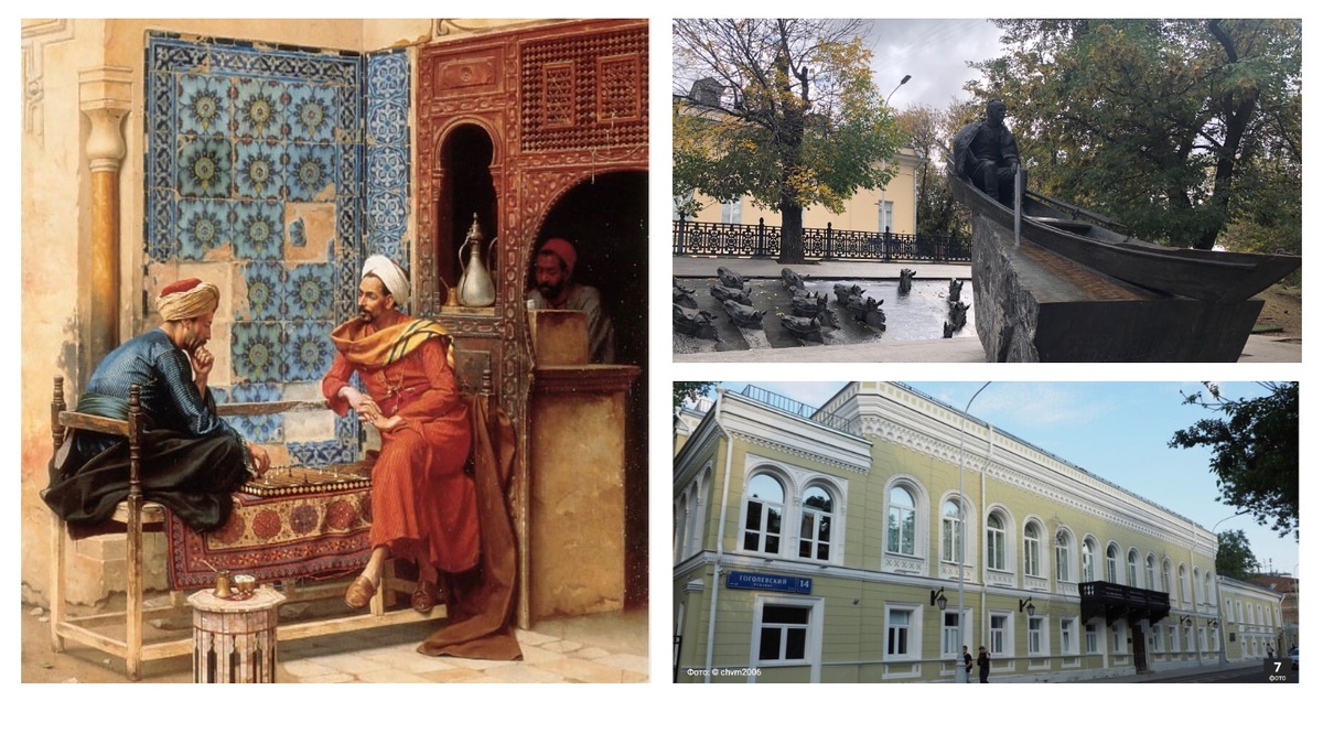 Такая картина есть в музее шахмат в Москве