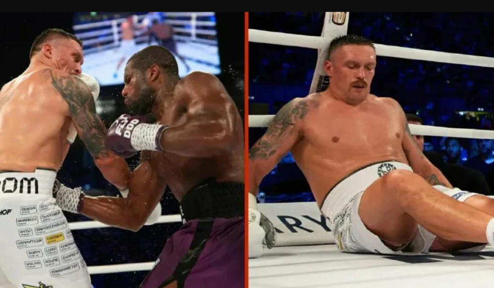 Усик на канвасе в пятом раунде