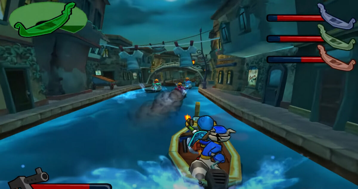 Необходимо было уворачиваться от препятствий и уничтожать врагов.