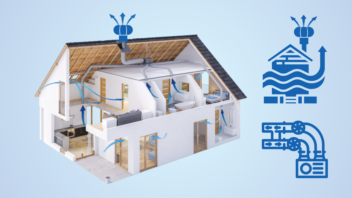 Маленький дом в тёплом регионе может обойтись естественной вентиляцией. Большой, утеплённый дом — почти всегда требует принудительной.