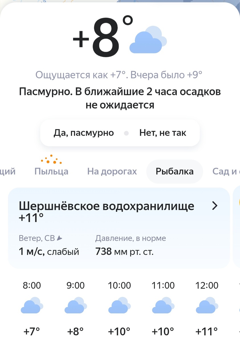 На улице свежо, спасибо, что без дождя) скрин приложения