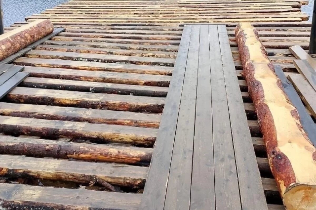    Поврежденный мост в Клепиковском районе отремонтировали