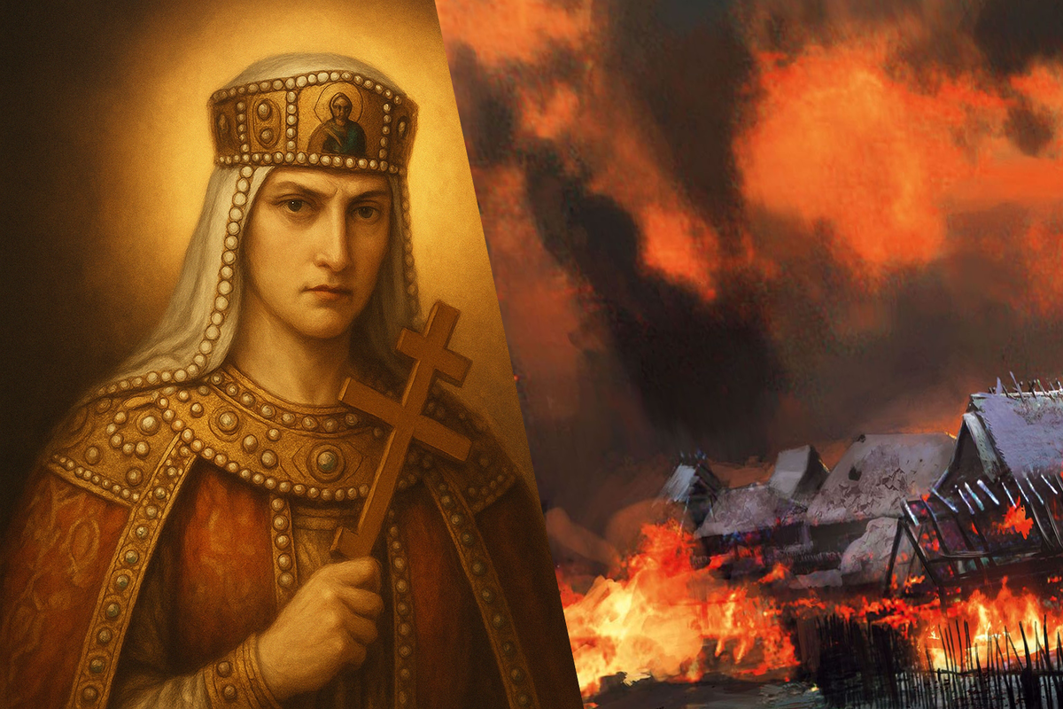 Святая Княгиня Ольга при ней горели города