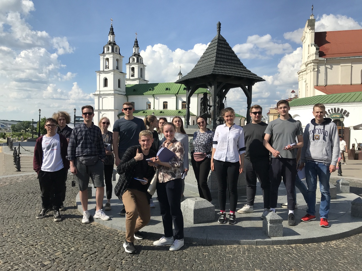 Студенты и сотрудники кафедры на практике