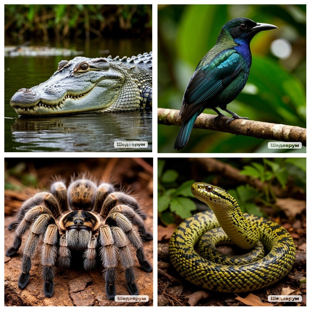 Коллаж сделан мною из картинок, сгенерированных мною в нейросети Шедеврум
