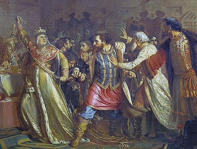 Василий Косой на картине Павла Чистякова.