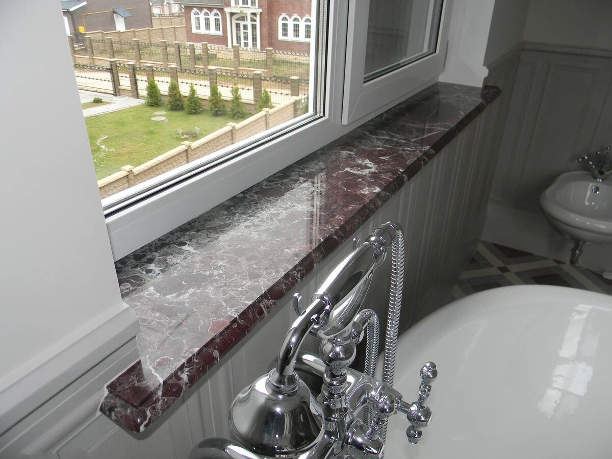 Подоконник из мрамора ROSSO LEVANTO (Россо Леванто)