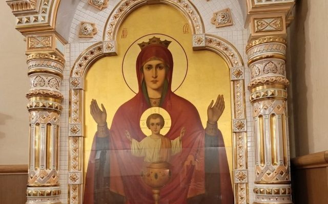     Икона в Благовещенском кафедральном соборе. Автор фото: Диакон Алексий Неделин.