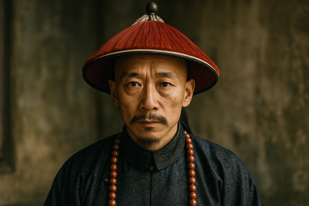 Император Сяньфэн — «Тень на троне»
Усталый взгляд правителя, чья воля угасала вместе с последними надеждами империи. В тонких чертах лица — следы бессонных ночей, тревог и опиумного забвения. Его молчание громче всех указов.