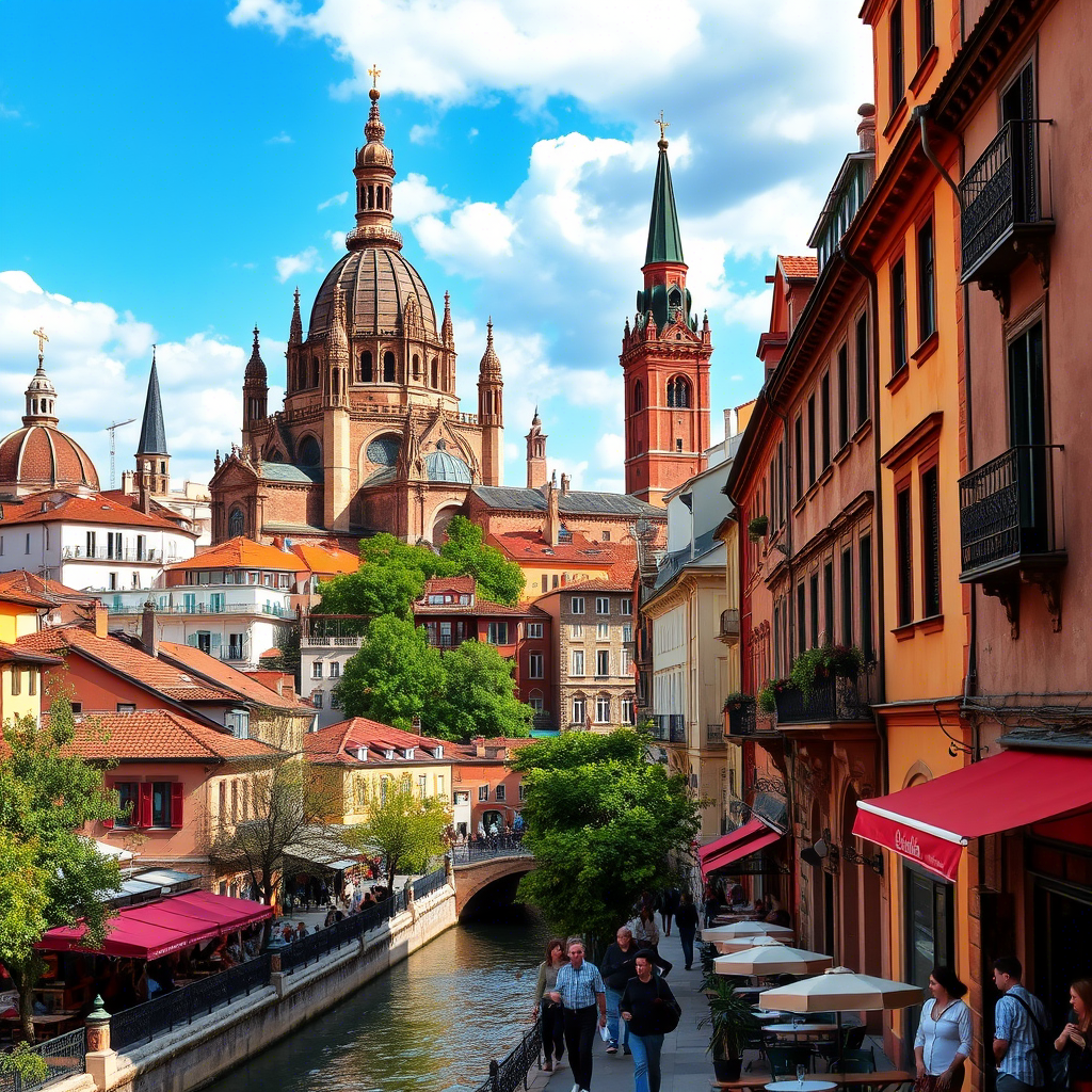 Г. Тулуза, Франция. Результат работы ИИ