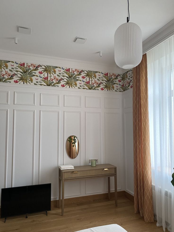 Гостевая спальня жилого дома. Приточные диффузоры Блиццард Люфттехник D1 установлены под потолком