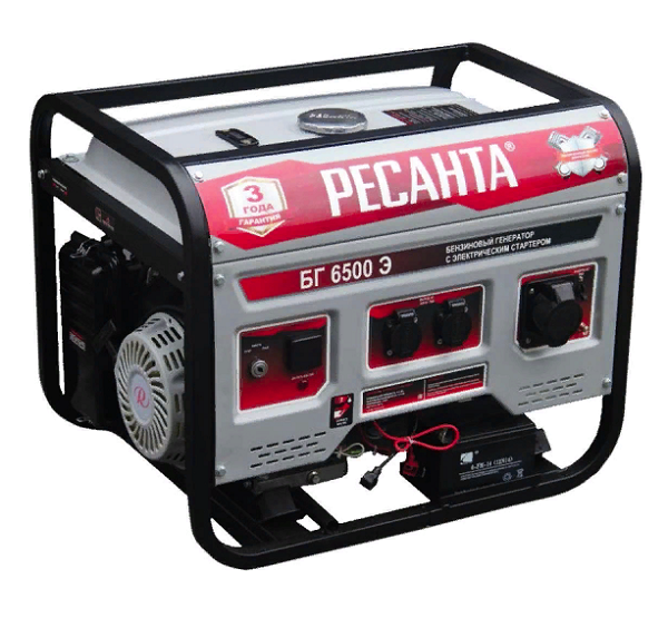 Возможно, со мной не все согласятся, но выглядит генератор Ресанта БГ 6500 Э довольно круто и профессионально