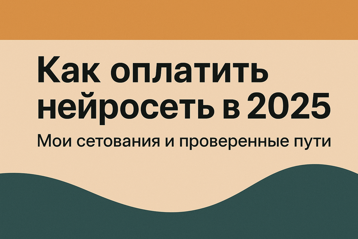 Как оплатить нейросеть в 2025