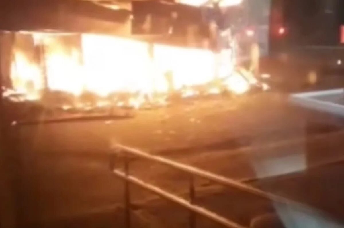    Балицкий: в Токмаке из-за атак дронов ВСУ загорелся рынок